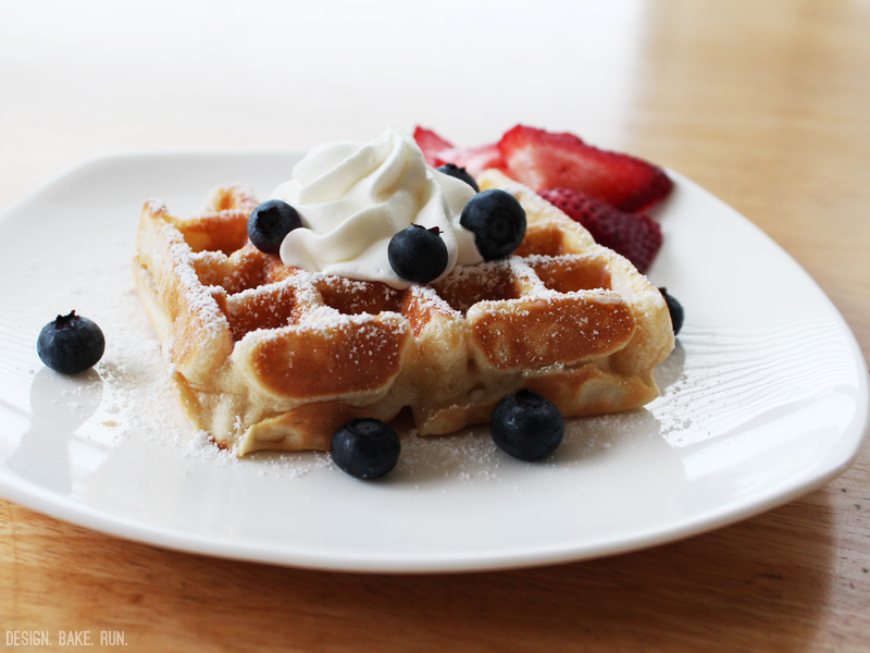 Blue Bottle Coffee's Zachte Belgium Waffle via design. bake. run.