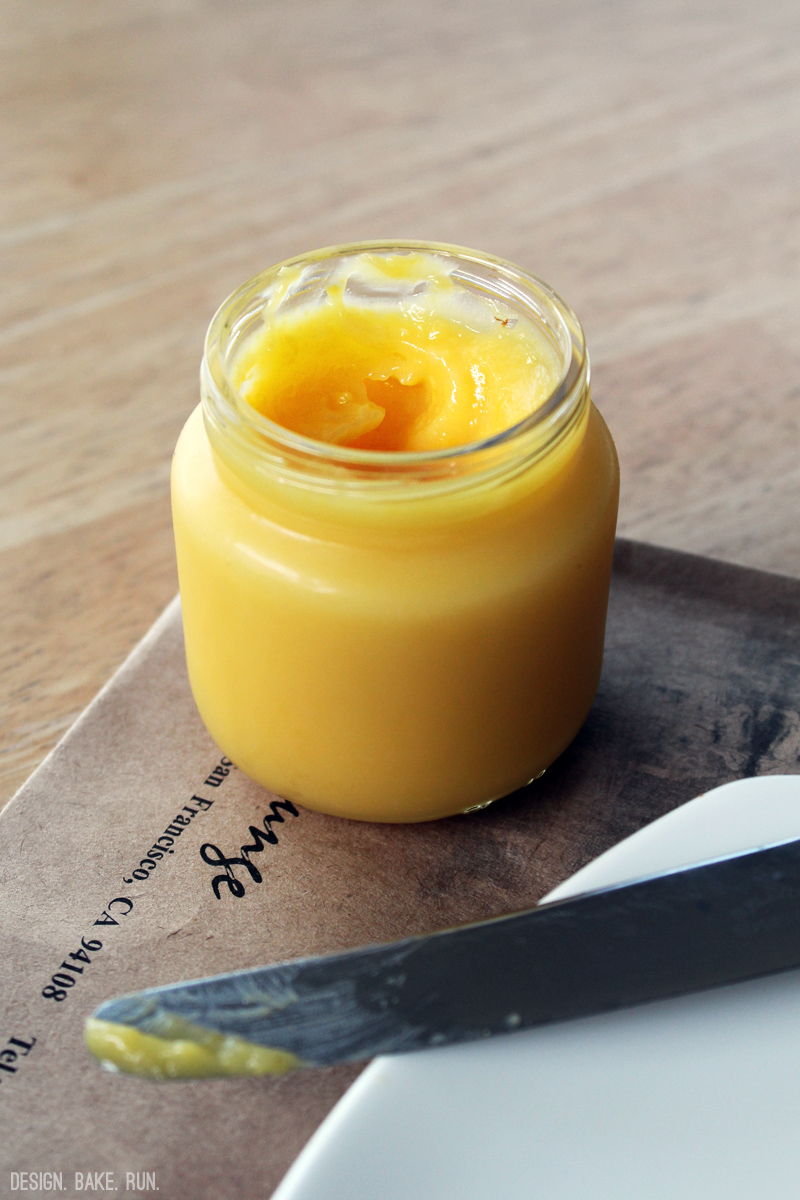 Meyer Lemon Curd via design. bake. run.