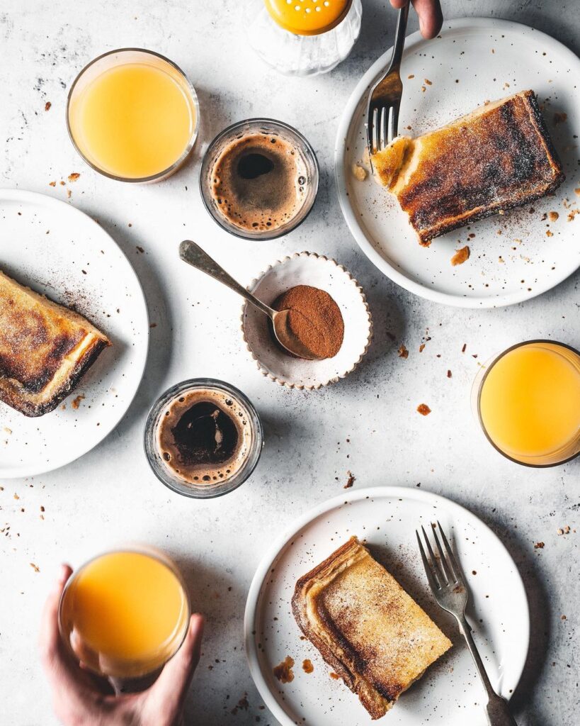 one pan portuguese custard tart from @theboywhobakes