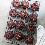 double chocolate almond cookies