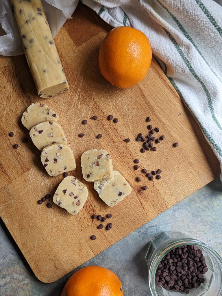orange chocolate pecan shortbread